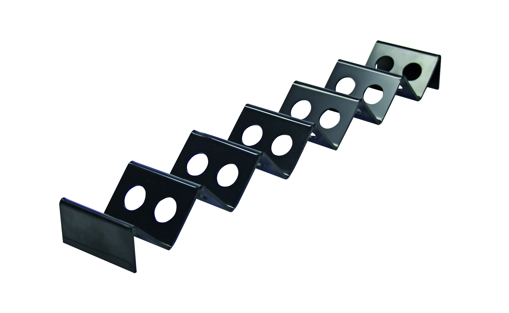 Snack- Verkaufsständer, Wellenform, 530 x 85 x 40 mm, Polystyrol schwarz