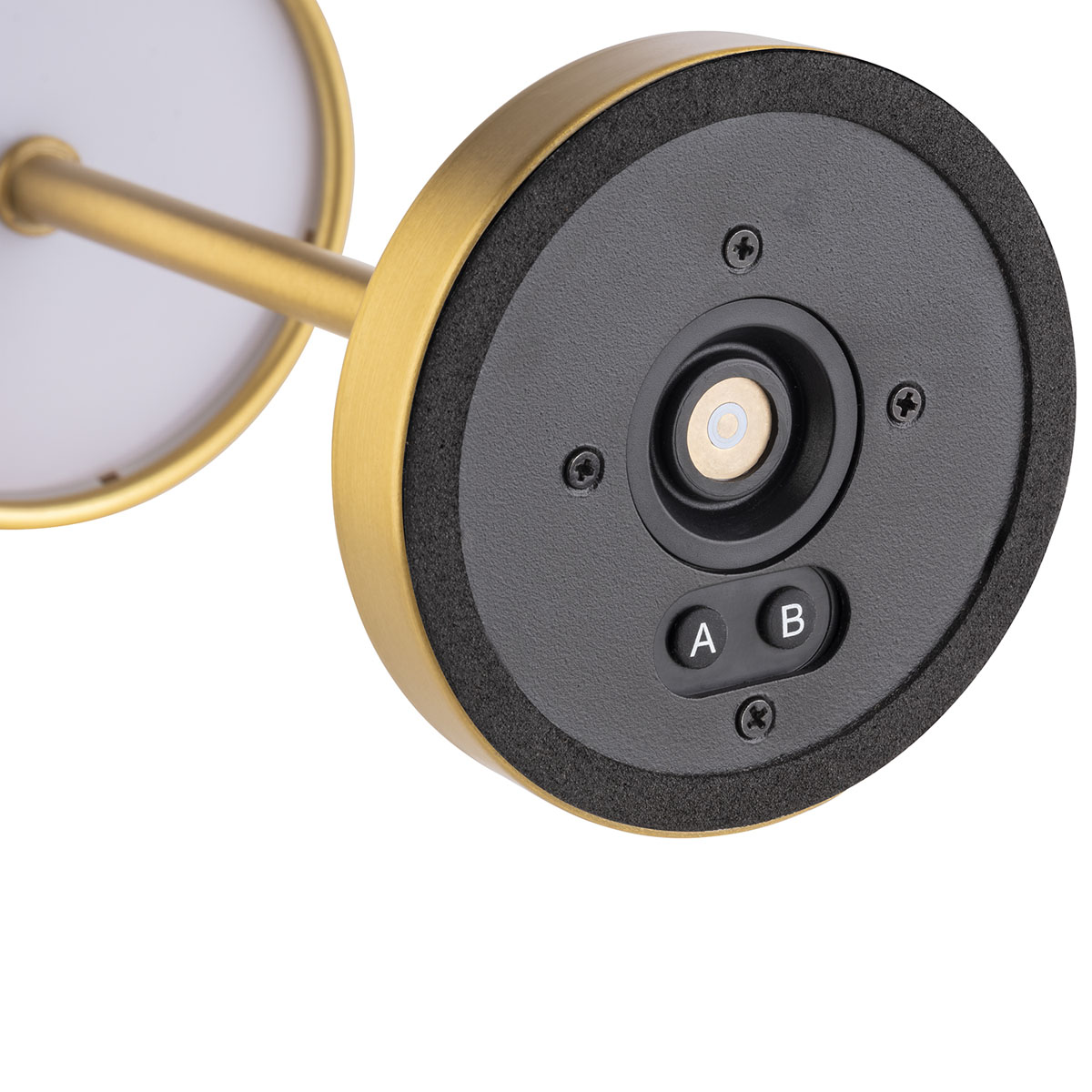 Tischleuchte MERLE MICRO, Metall, Farbe: goldfarben, 1x LED 1,0 W / 100 lm, dimmbar in 3 Stufen, D: 8 cm, H: 20 cm