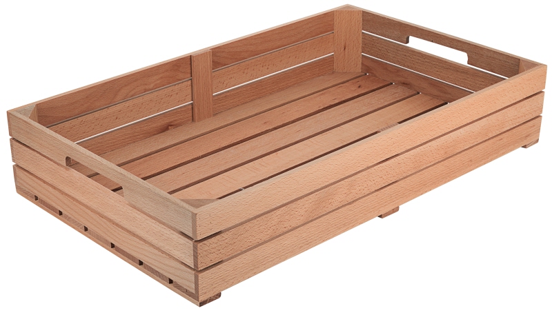 Holzkasten GN 1/1, Buchenholz, 53 x 32,5 x 10 cm