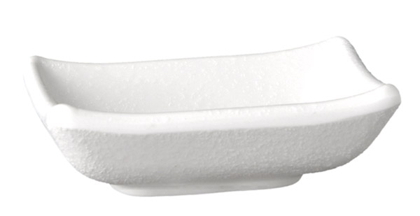 Schale ZEN 9 x 7 cm, H: 2,5 cm, 0,05 ltr., Melamin, schwarz, Steinoptik