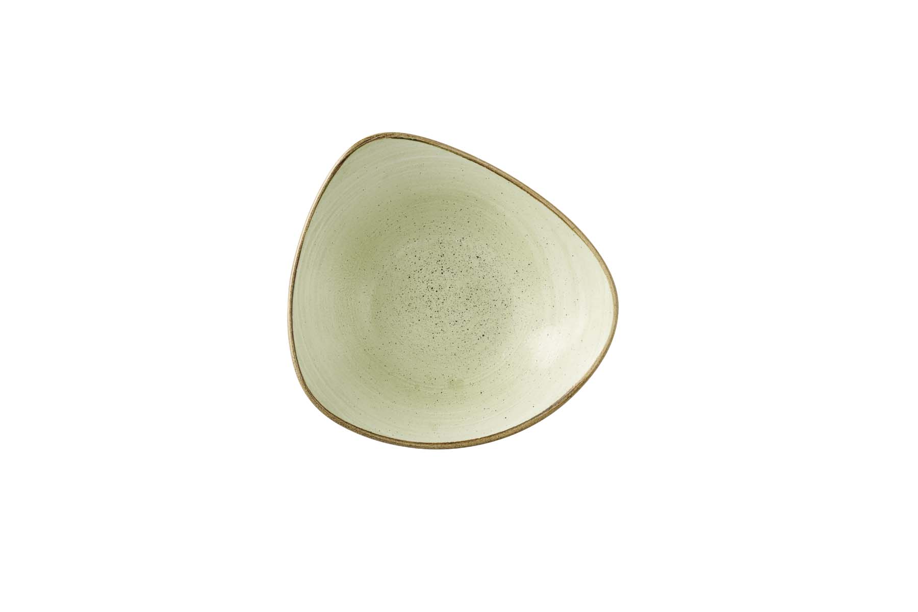 Churchill, Stonecast Raw : Green Vellum - Schale dreieckig, 18,5 cm/ 0,37 ltr.