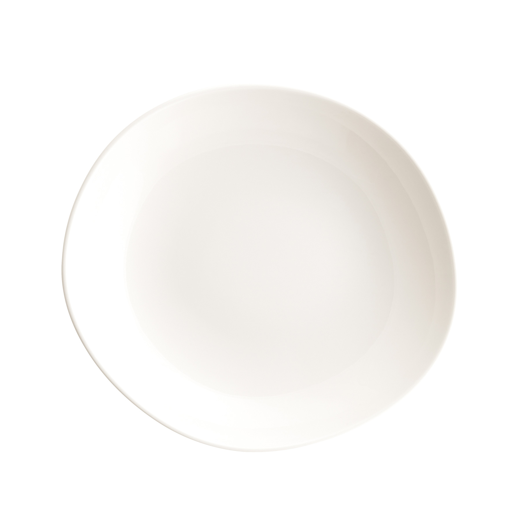 Vago, Cream : Teller tief asymmetrisch 26 cm/ 0,79 ltr.