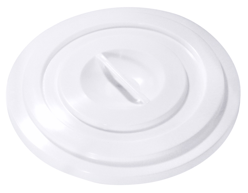 Deckel zu Tonne 100 l, HDPE, weiss, D: 47 cm