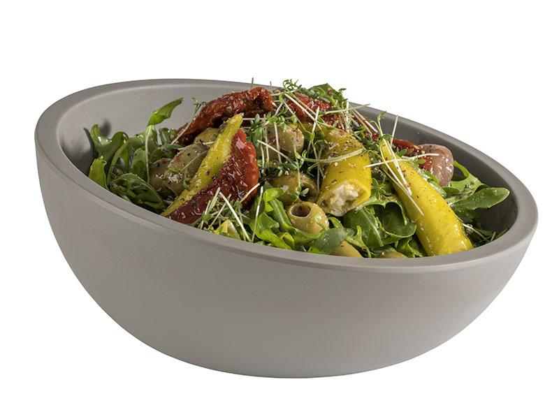 Schale ELEMENT LOOK, Melamin, D: 21,5 cm, H: 5,5 / 9,5 cm, I: 0,7 ltr., Farbe: Betonoptik