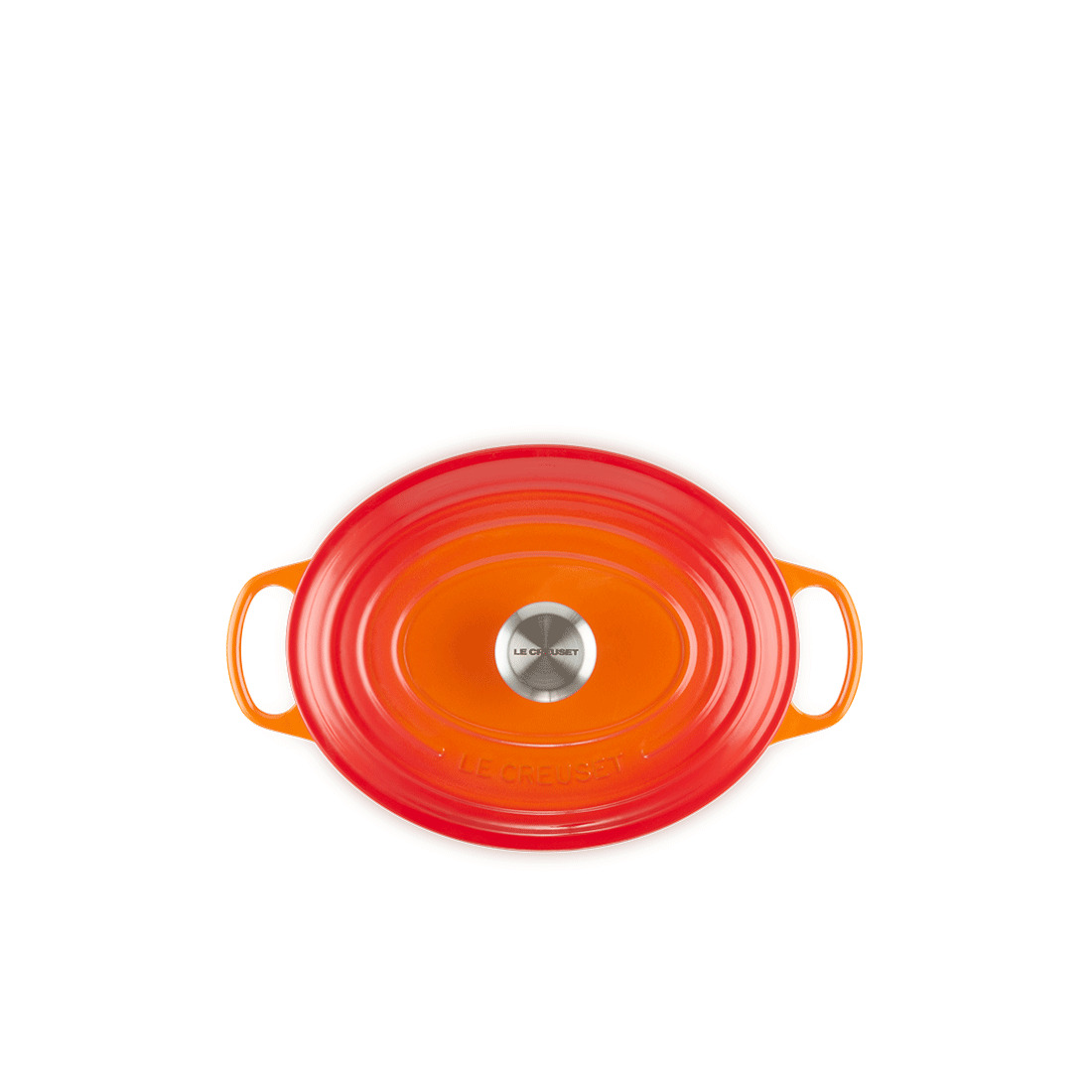 Le Creuset, Gusseisen - Bräter oval Signature, 31 cm/ 6,3 ltr., Fb. Ofenrot