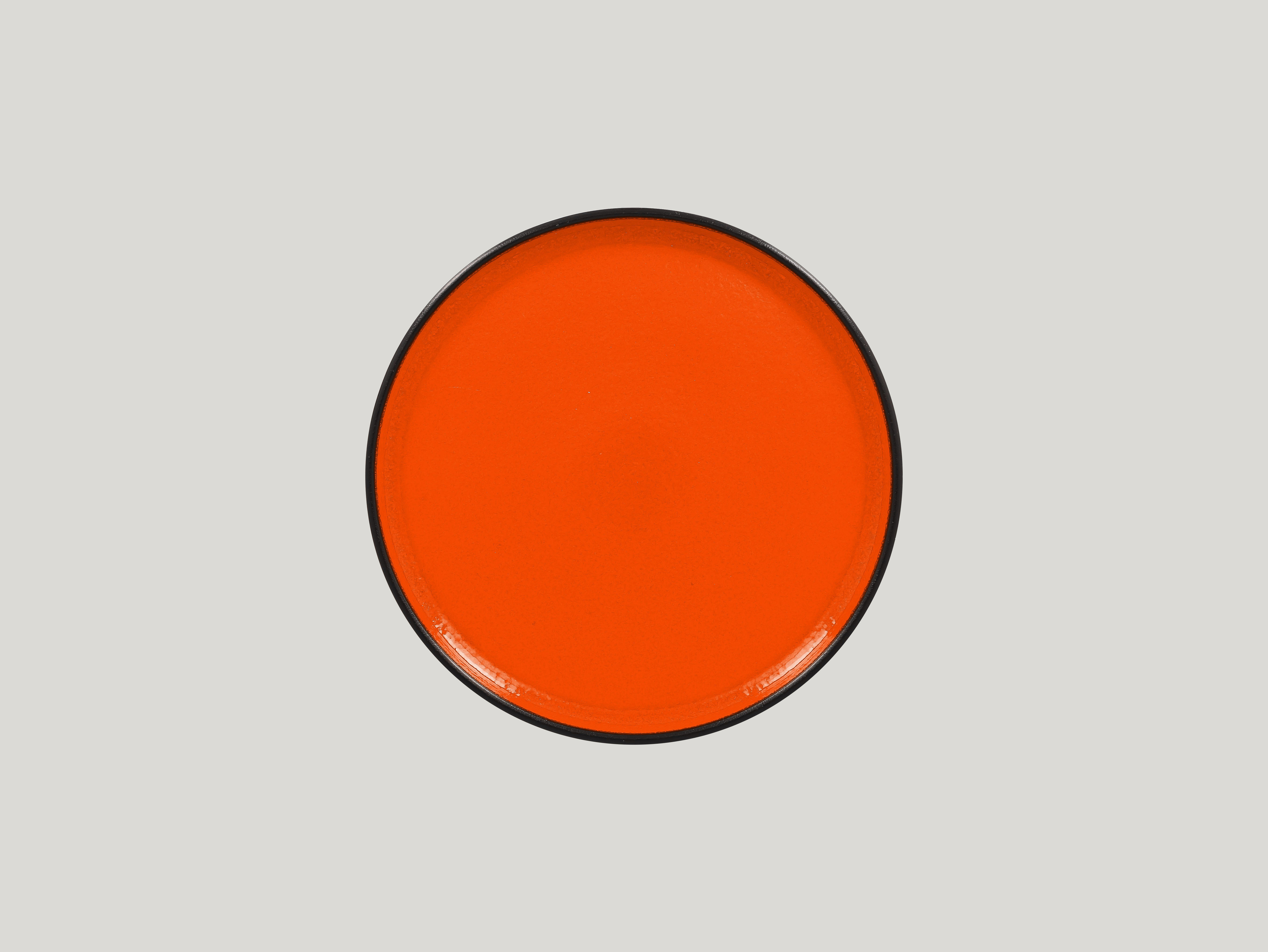 RAK, Fire : Orange - Teller flach, senkrechter Rand, 22,7 x 2,5 cm