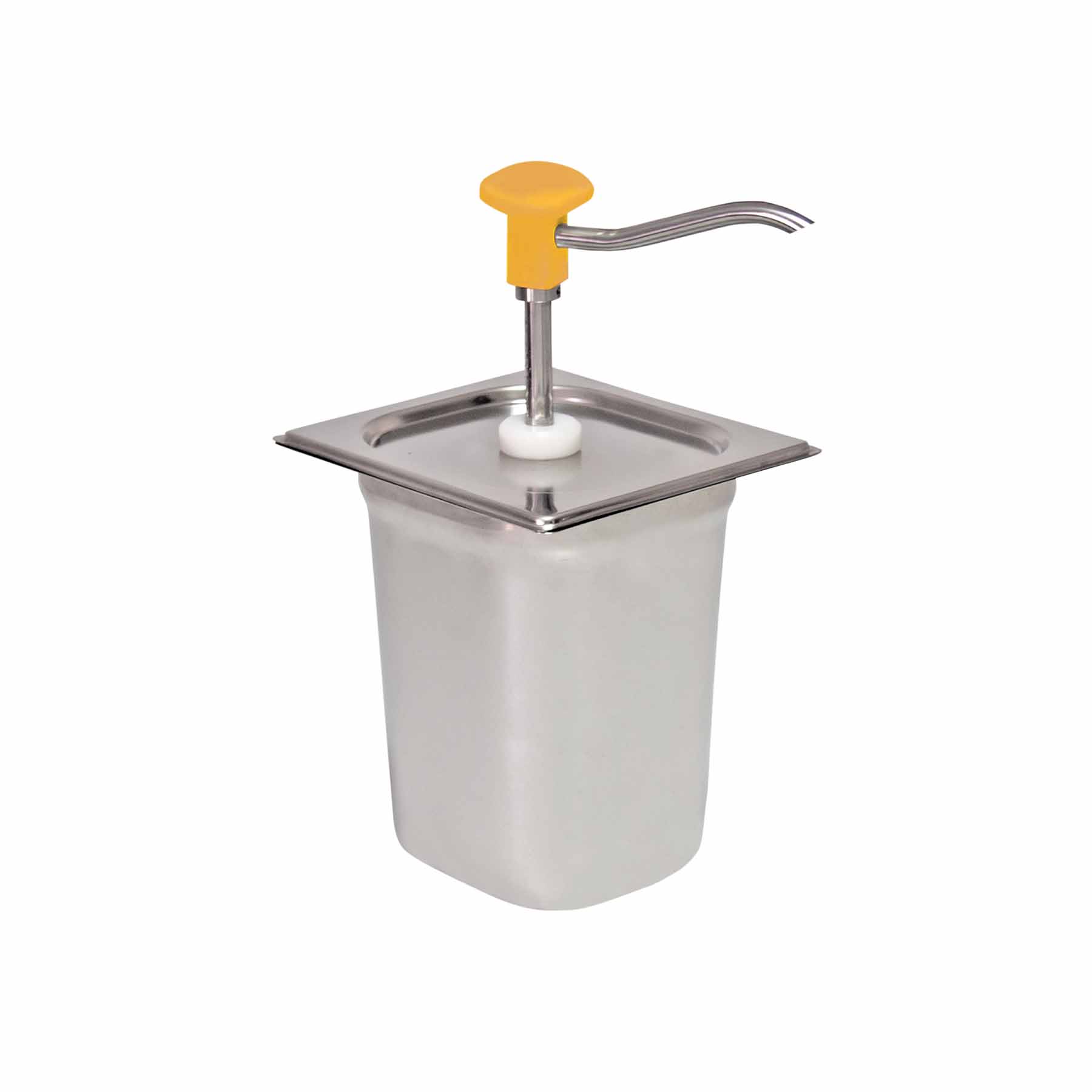 Dosierspender GN- Behälter 1-fach gelb, Inh. 3 ltr., 178 x 166 x 323 mm