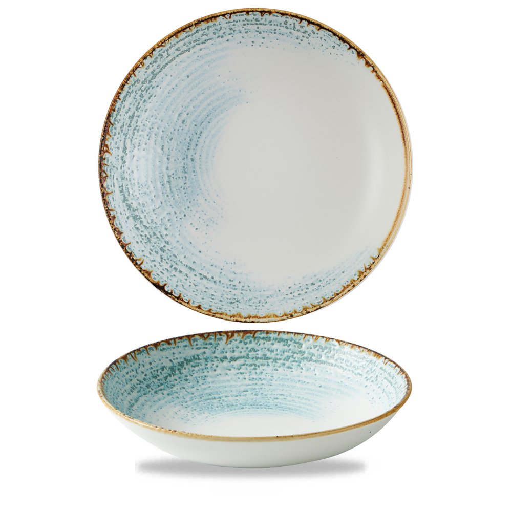 Churchill, Homespun Accents : Aquamarine - Teller tief Coup, 24,8 cm/ 1,11 ltr.