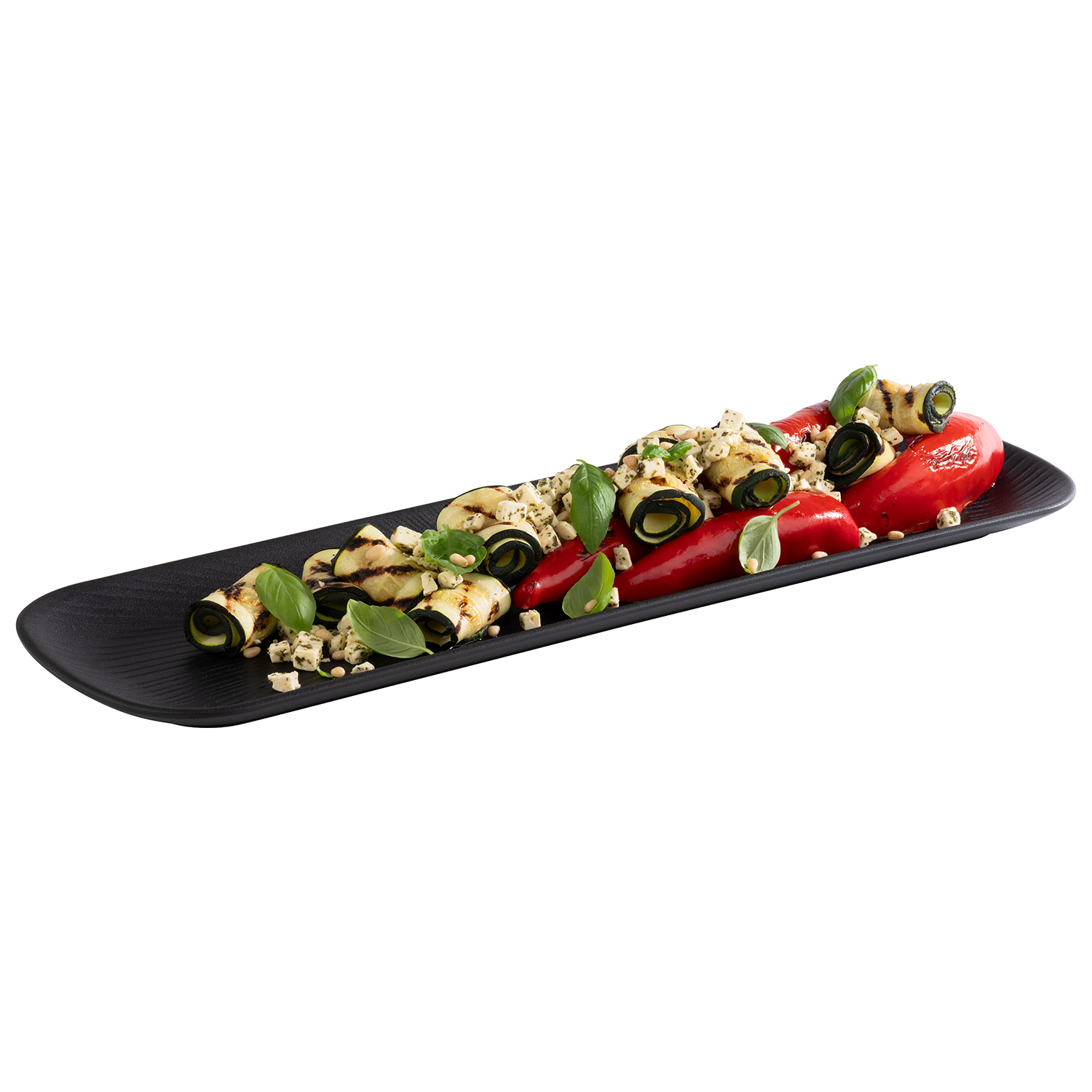 GN 2/4 Tablett NERO, Melamin, 53 x 16,2 x 2,5 cm, Farbe: schwarz