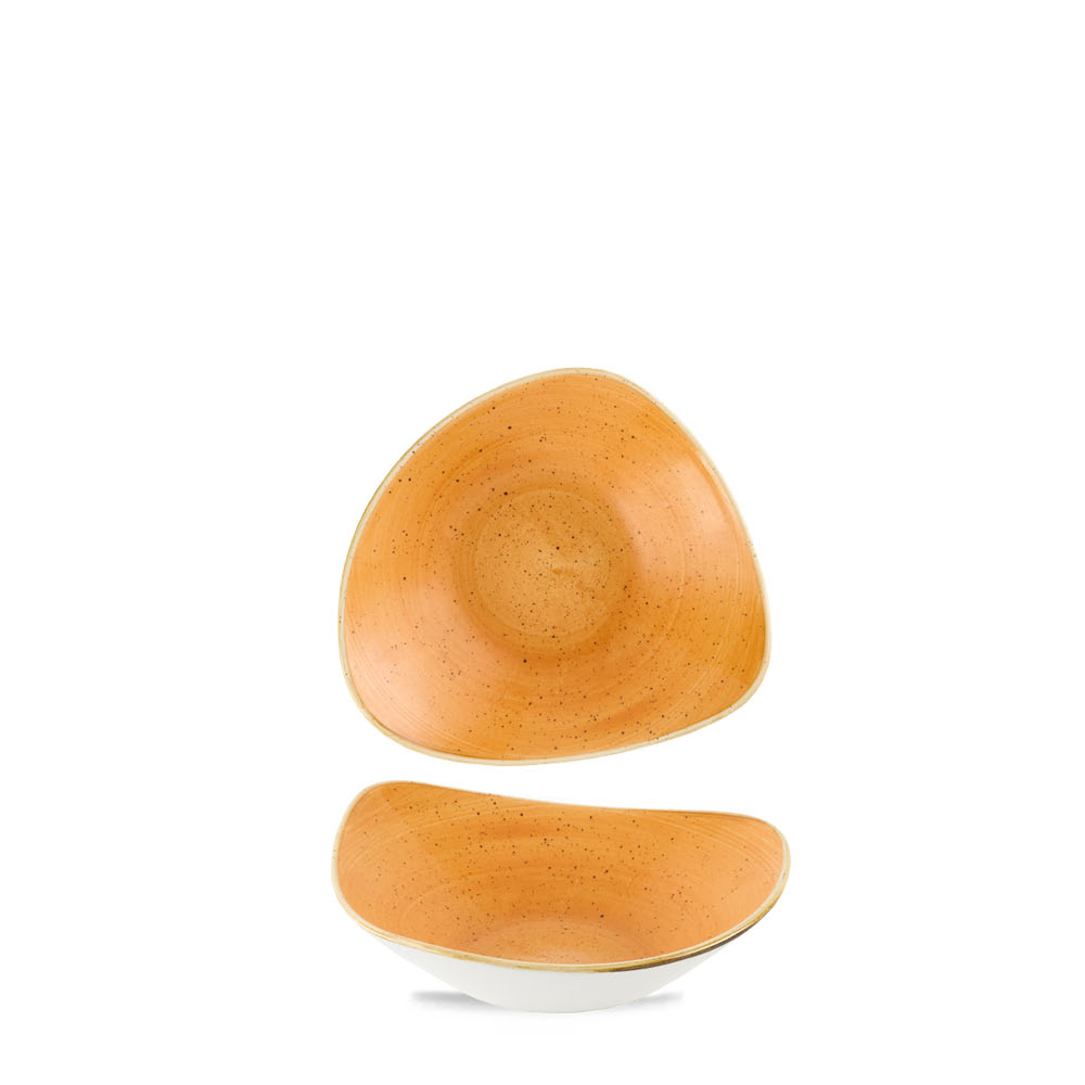 Churchill, Stonecast : Tangerine - Schale dreieckig, 15,3 cm/ 0,26 ltr.