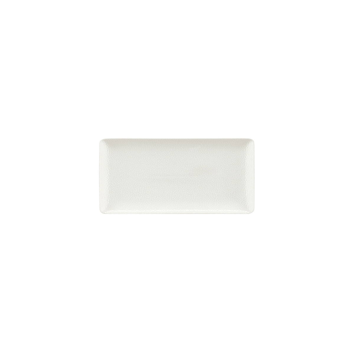 Bauscher, Purity : 425440 Pearls Light - Platte rechteckig Coup, bonewhite, 18 x 9 cm