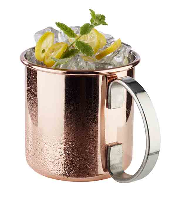 Becher MOSCOW MULE D: 9 cm, H: 9 cm, I: 0,5 ltr., Edelstahl, Kupferlook, glänzend