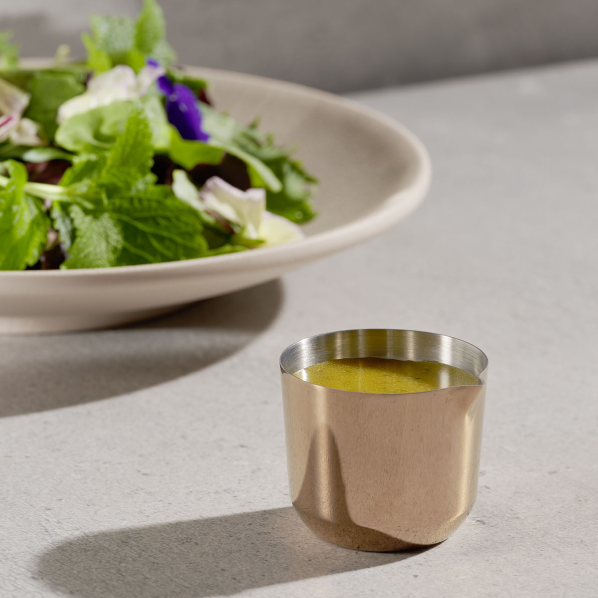 Giesser ALLURE, 4er-Set, 18/8 Edelstahl, Kupfer-Look , PVD-beschichtet, D: 4,5 cm, H: 4 cm, I: 30 ml