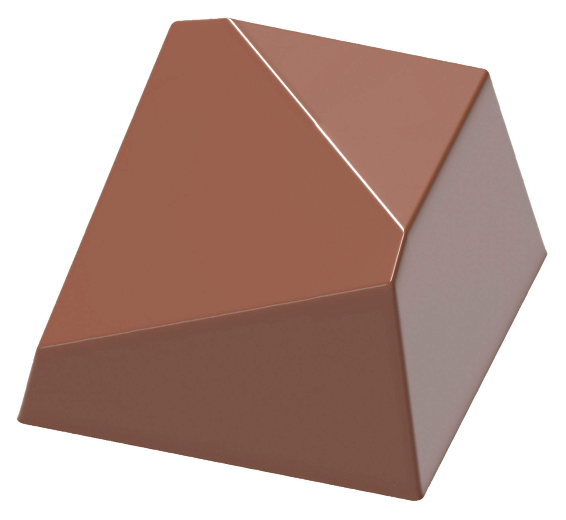 Schokoladen- Form, Diagonal, 275 x 135 mm, 3 x 7 Stück 27,6 x 27,6 x 17,2 mm