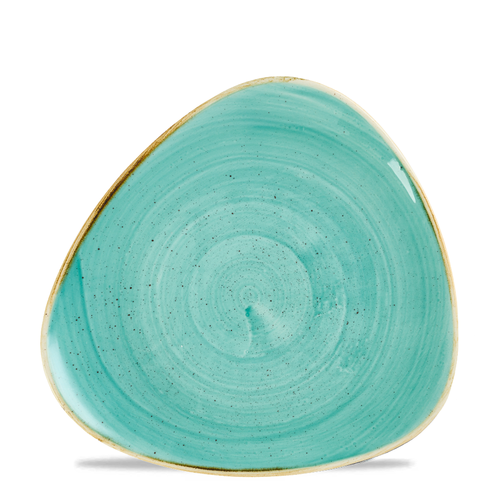 Churchill, Stonecast : Mint - Teller flach dreieckig, 24,5 cm