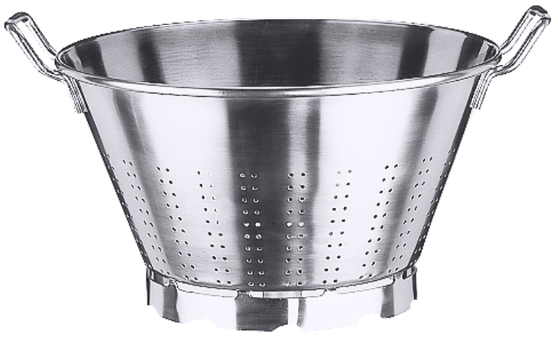 Seiher mit Fuß, I: 8 ltr., D: 32 cm, H: 19 cm, Edelstahl