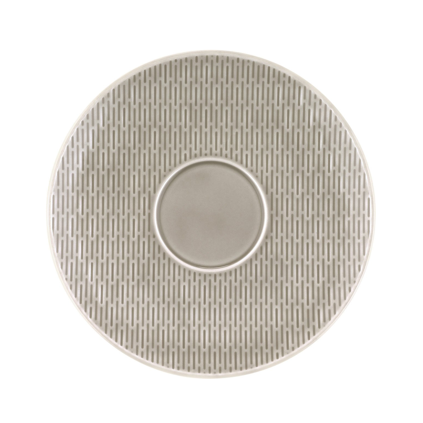 Bauscher, Scope : Glow Gray - Untertasse coup, relief, 19 cm