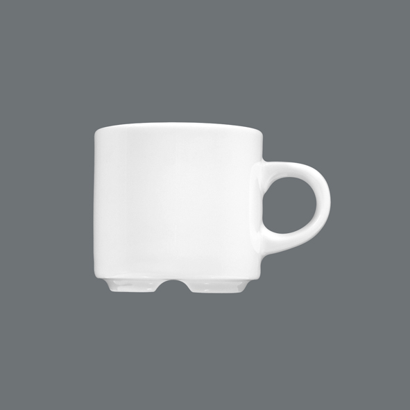 Seltmann Weiden, Meran - Mocca-Obere hoch, stapelbar, weiss, uni, 0,09 ltr.