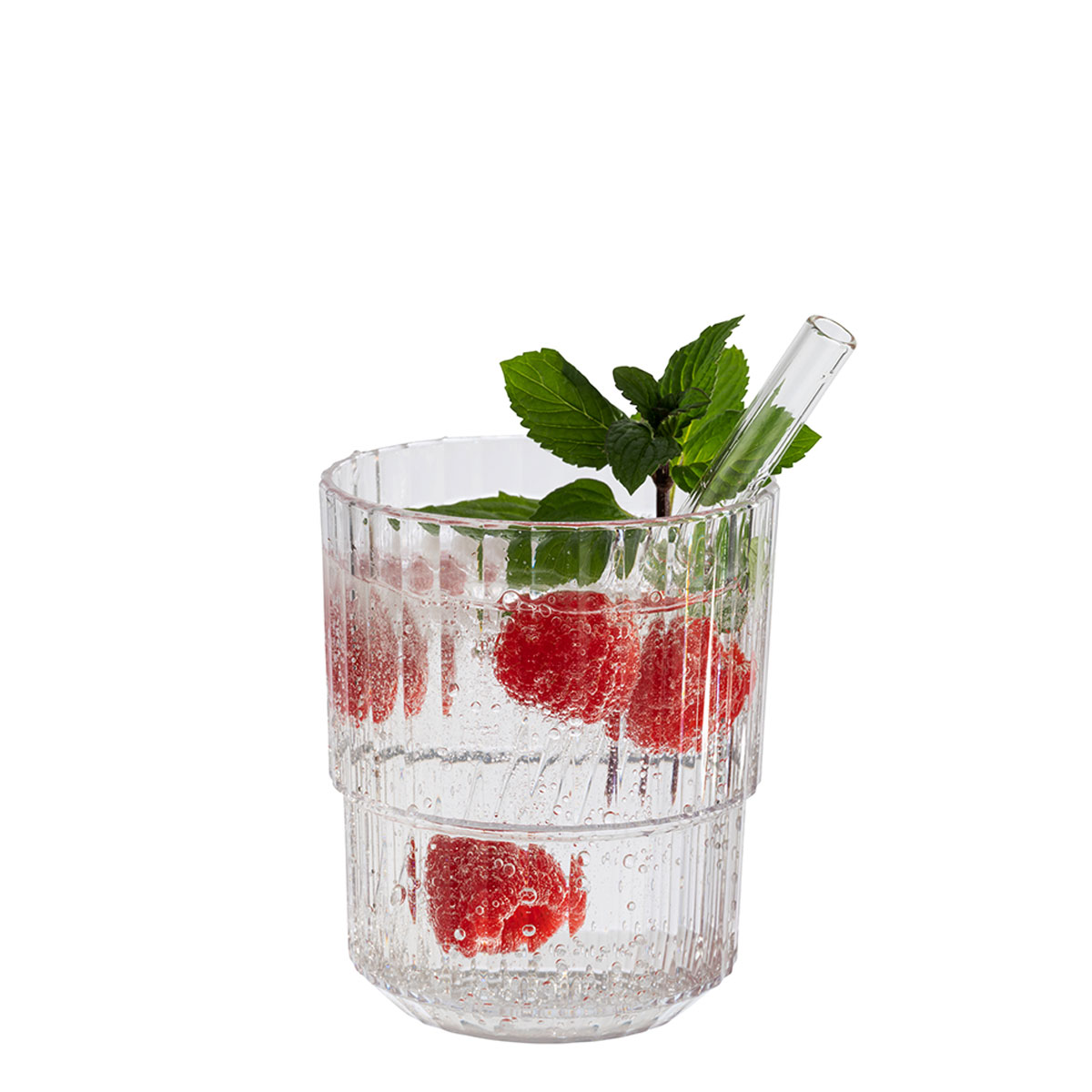 Trinkbecher Linea, Tritan, D: 8,5 cm, H: 10 cm, I: 300 ml, Farbe: crystal clear