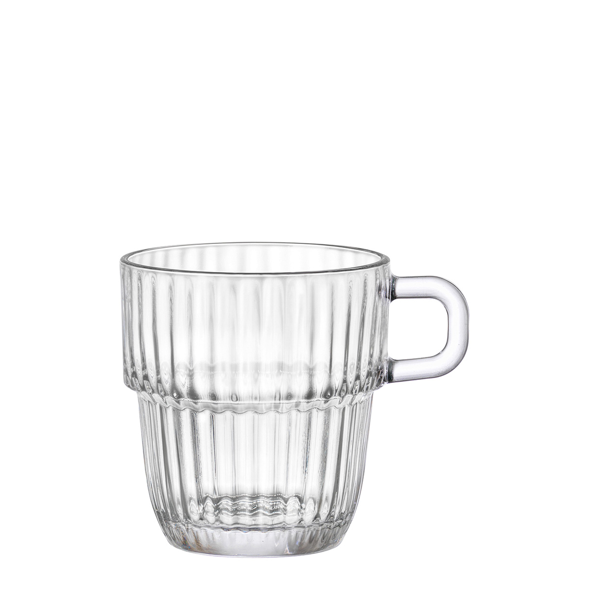 Bormioli, Barshine - Cappuccino-Obere m. Hkl. stpb. 25 cl, Inhalt: 250 ml, D: 103 x 79 mm, H: 85 mm