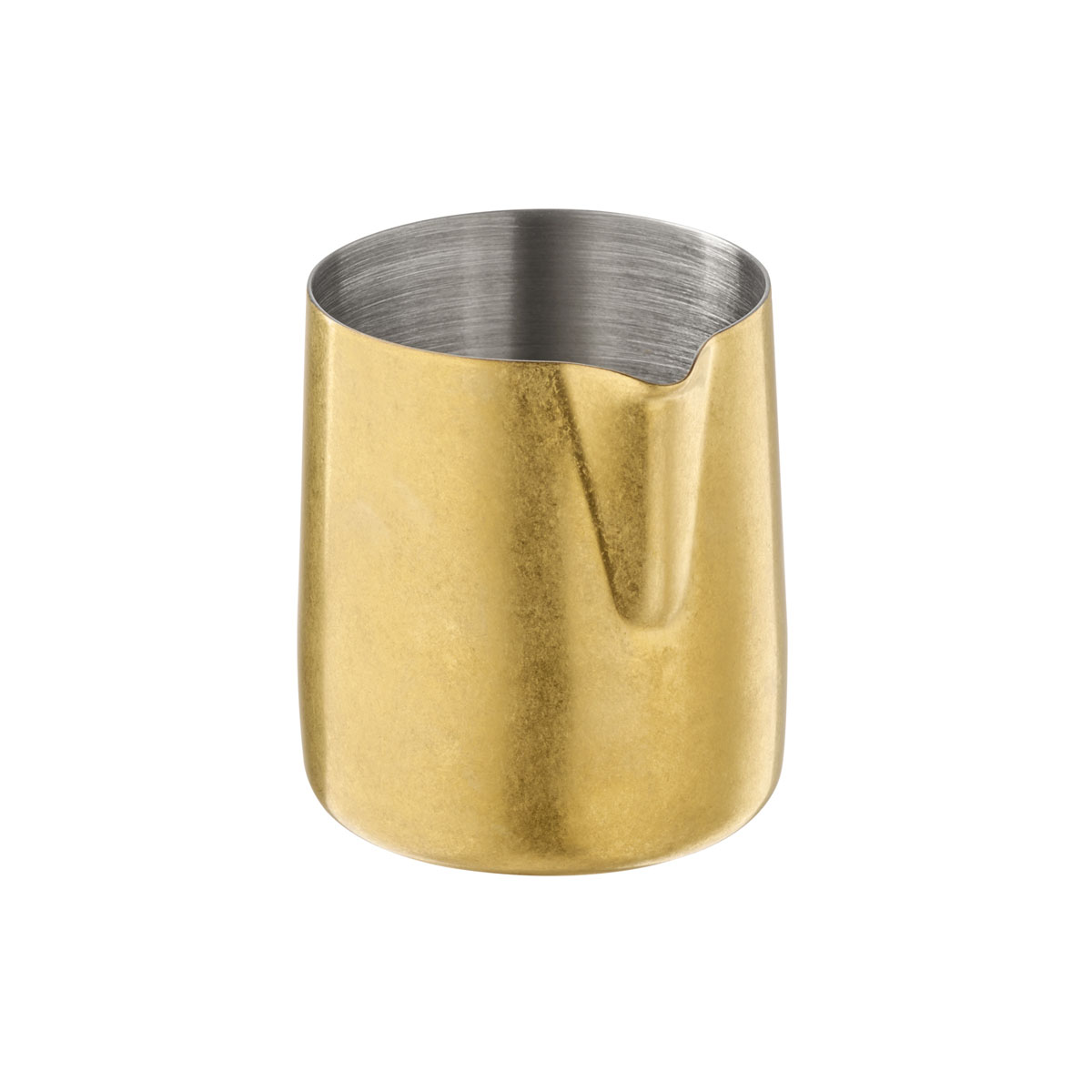 Giesser FLOW, 18/8 Edelstahl, Vintage-Look Gold, PVD-beschichtet, D: 6 cm, H: 6,5 cm, I: 150 ml