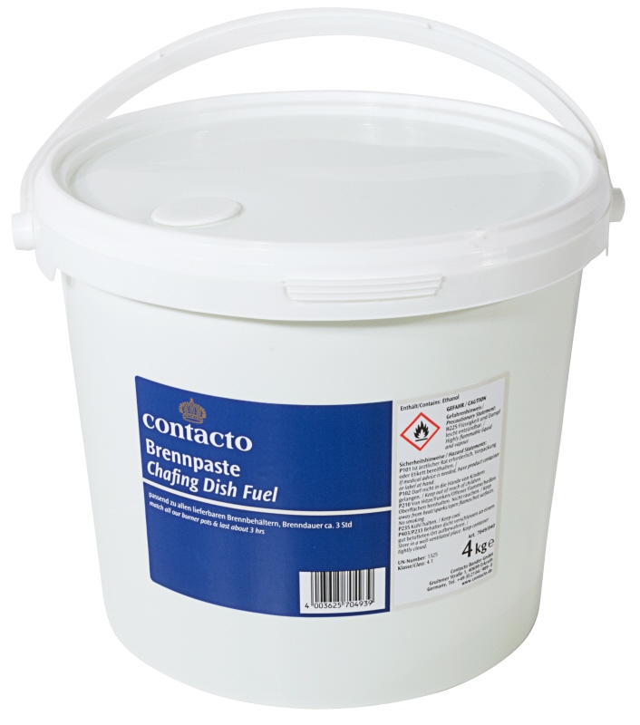 Brennpaste, Eimer, Brenndauer ca. 3h pro 200g, W: 4 kg