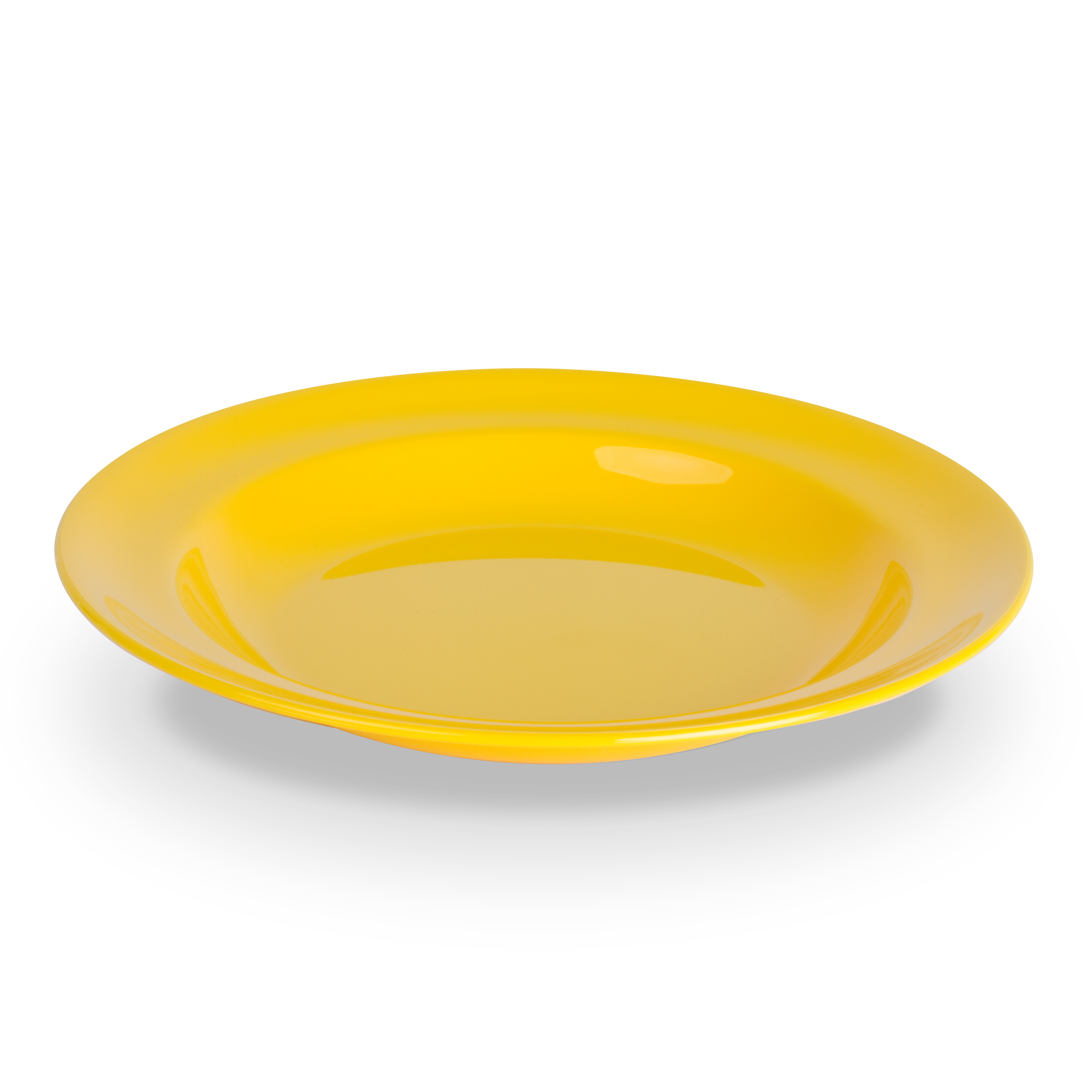 Teller tief PC, uni, gelb, D: 24 cm/ 0,45 ltr.