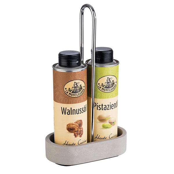 Essig- u. Öl- Menage ELEMENT, 3-teilig, B x L: 14 x 8 cm, H: 25 cm