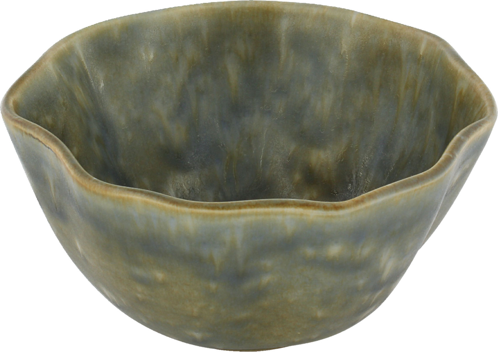 Playground, Steinzeug - NAMI : Schale, rund, olive, 16 cm/ 0,70 ltr.