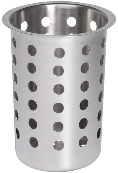 Besteckköcher D: 9,7 cm, H: 13,7 cm, Edelstahl, matt poliert