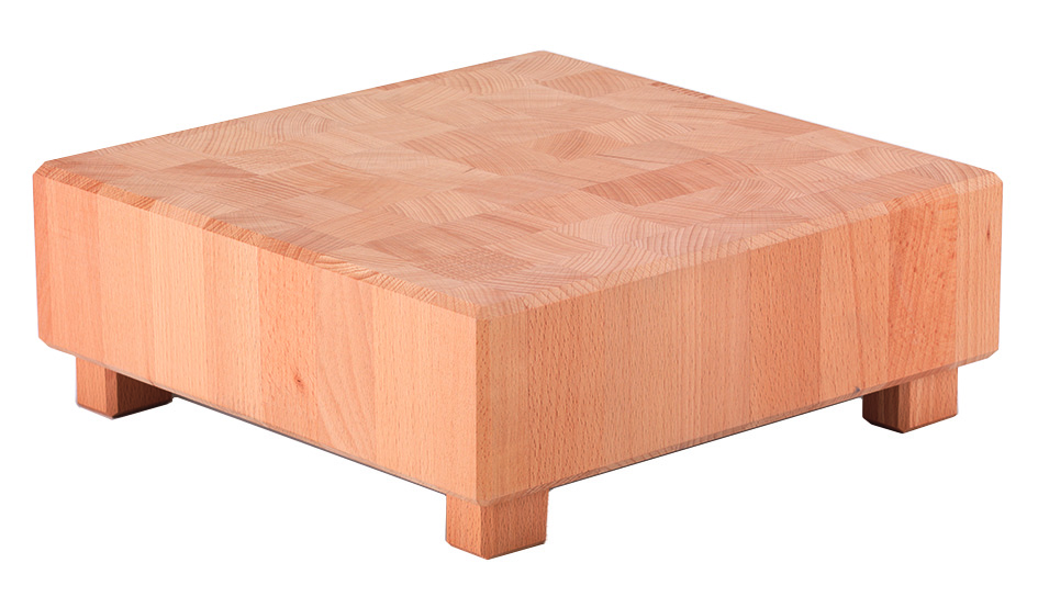 PURE NATURE Butcher Block L-Cube S, Buche hell, L: 325 mm, B: 325 mm, H: 120 mm