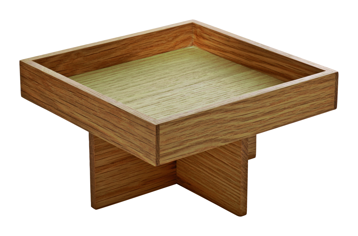 Playground, Ananti Eiche - Menage eckig 18 x 18 cm auf Fuss 8 cm