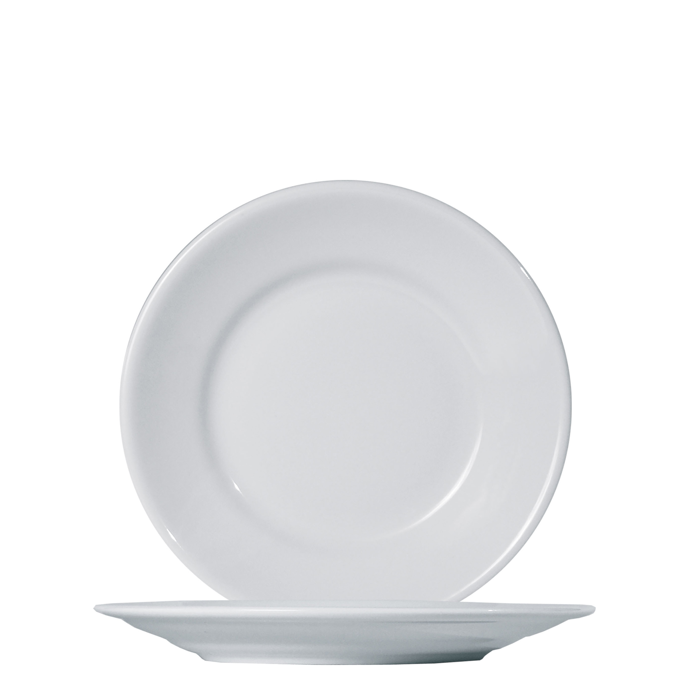 Saturnia, Tivoli - Teller flach Fahne, weiss, uni, 26 cm