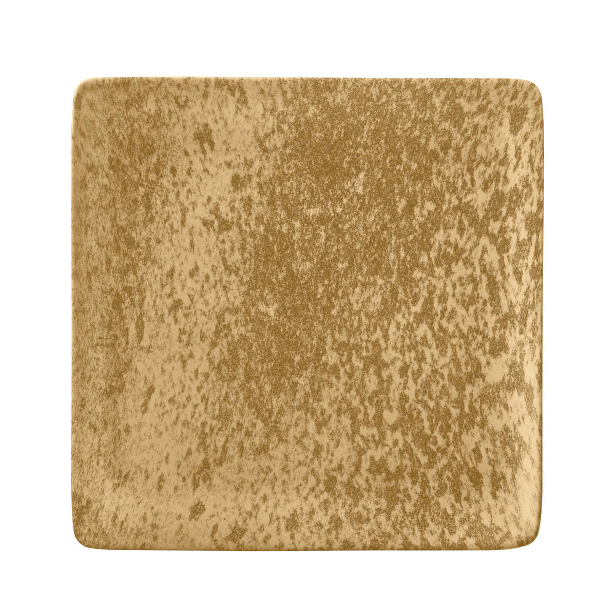 Bauscher, Sandstone : Dekor 426078 Dark Yellow - Teller flach quadratisch 21,5 x 21,5 cm