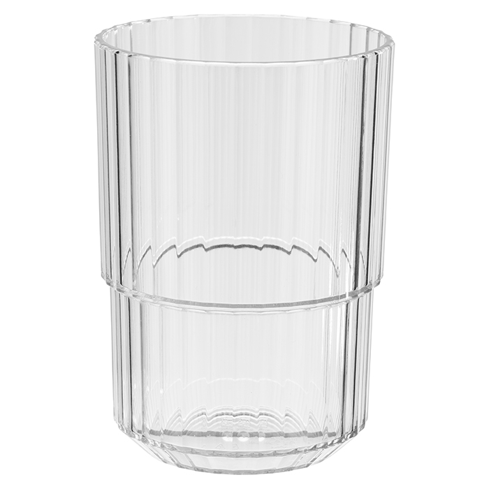 Trinkbecher Linea, Tritan, D: 8,5 cm, H: 12 cm, I: 400 ml, Farbe: crystal clear