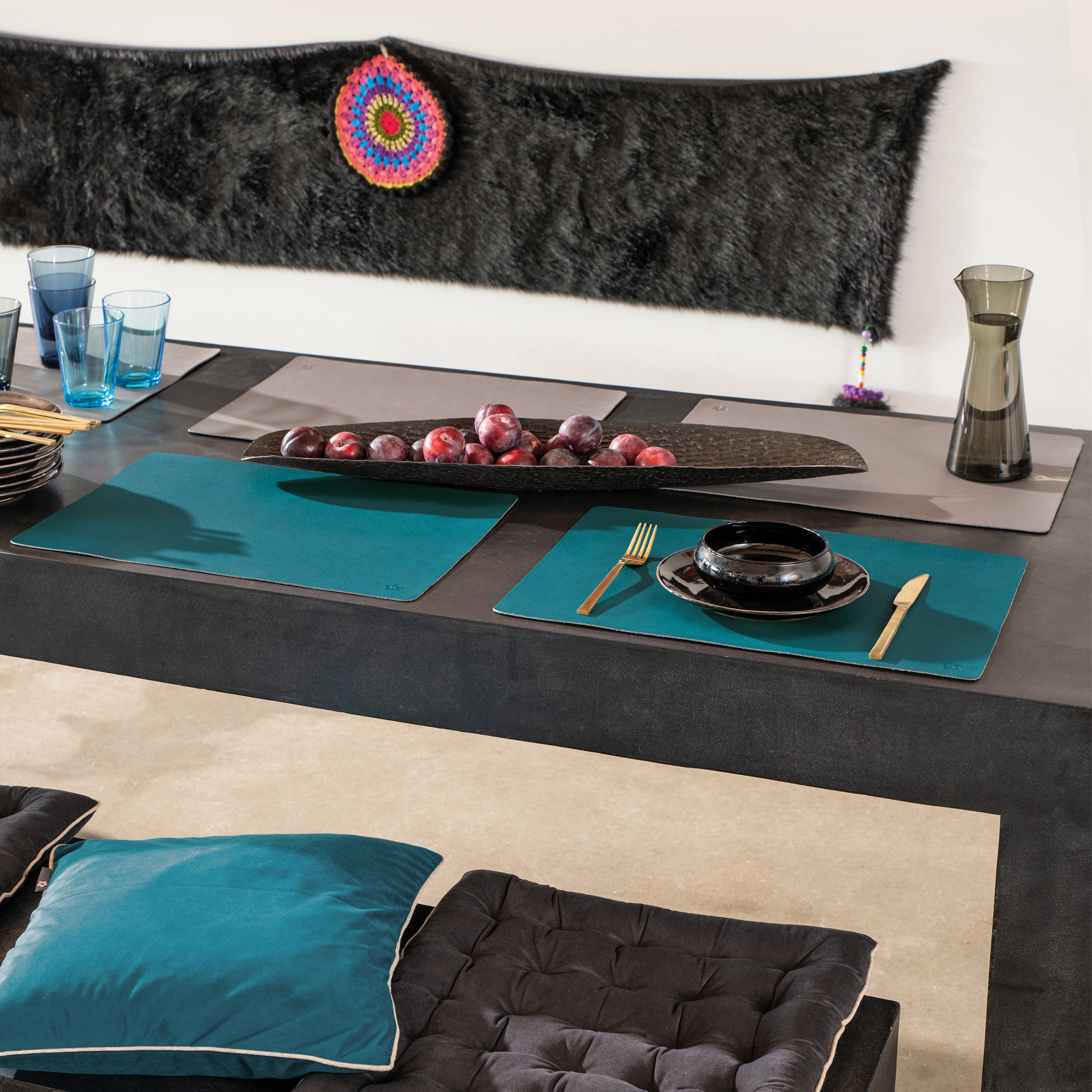 Tischset Jazz-O - Abwischbares Kunstleder 33 x 46 cm