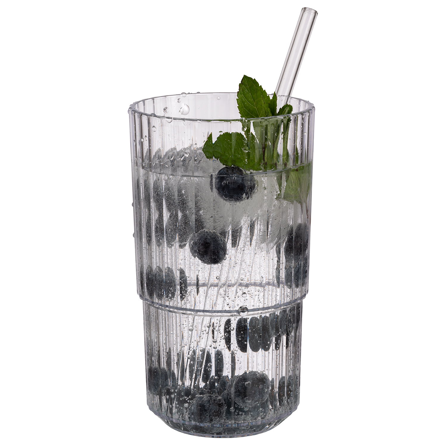 Trinkbecher Linea, Tritan, D: 8,5 cm, H: 15 cm, I: 500 ml, Farbe: crystal clear