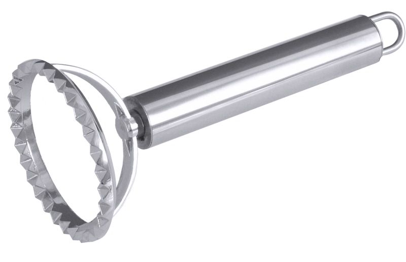 Ravioliausstecher rund, POLARIS, EdSt., D: 6 cm, L: 15,5 cm