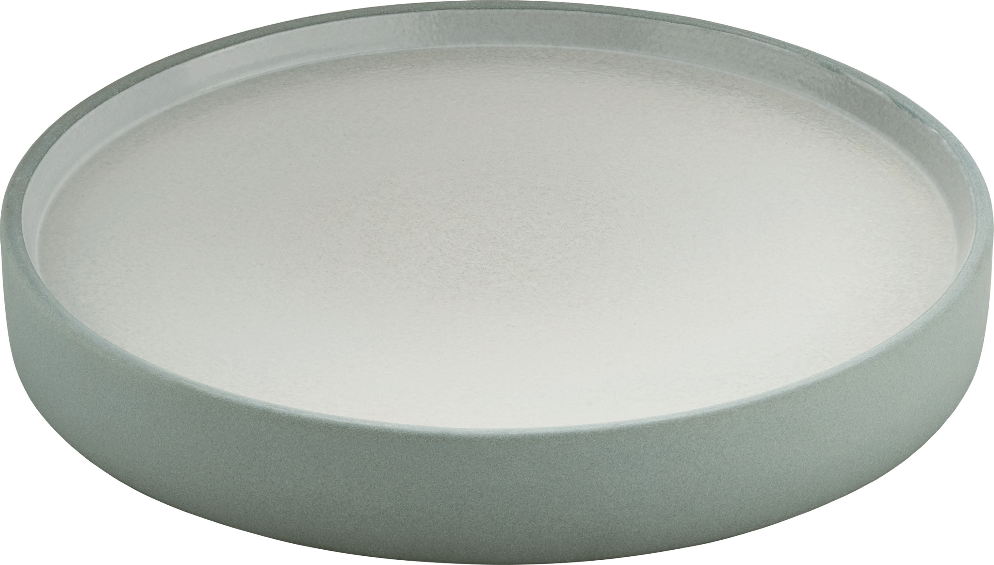 Playground, Steinzeug - 2in1 ARTISAN : Teller grau-weiss, flach/ halbtief, 21 x 3,1 cm