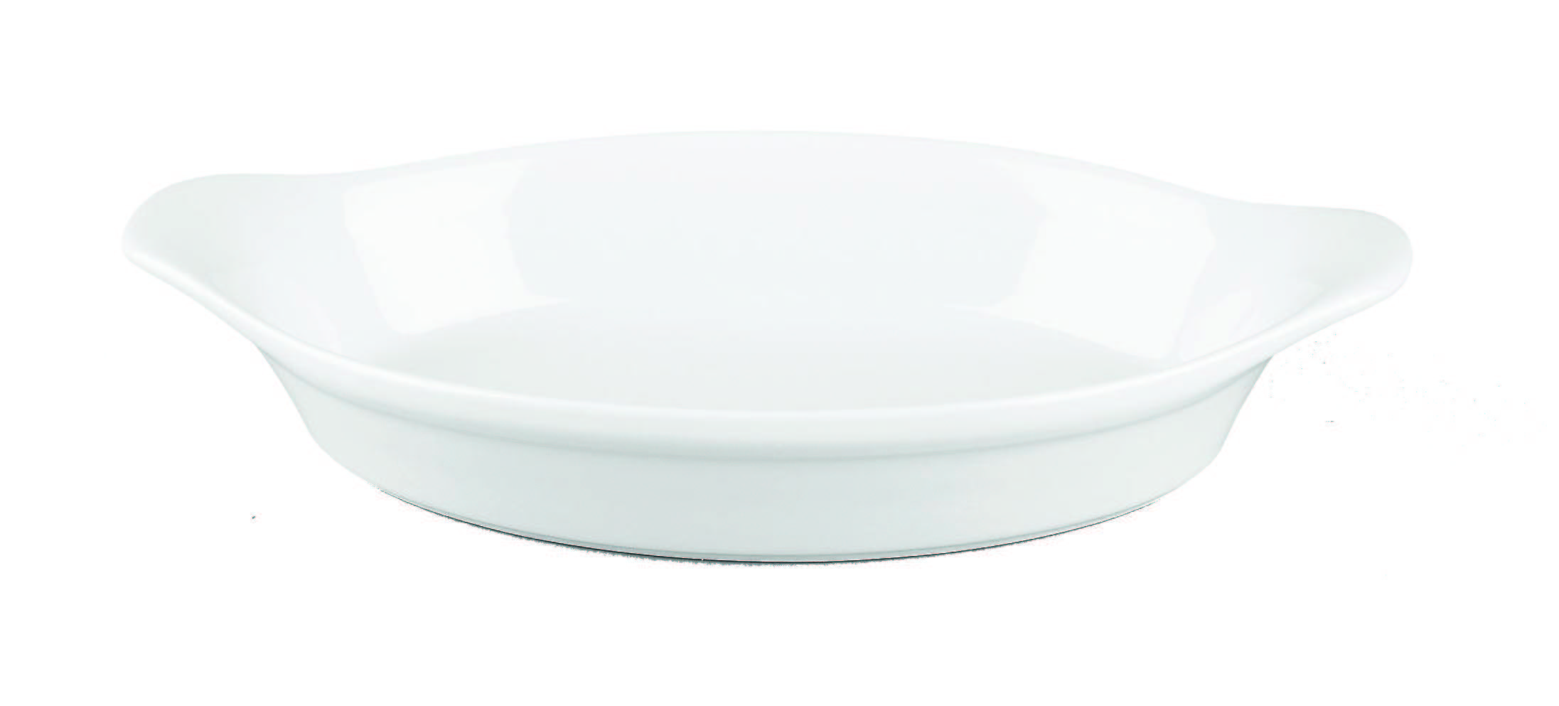 Churchill, Cookware - Auflauf-, Backform oval m. 2 Griffen, uni/ weiss, 28 x 15,6 cm/ 0,78 ltr.