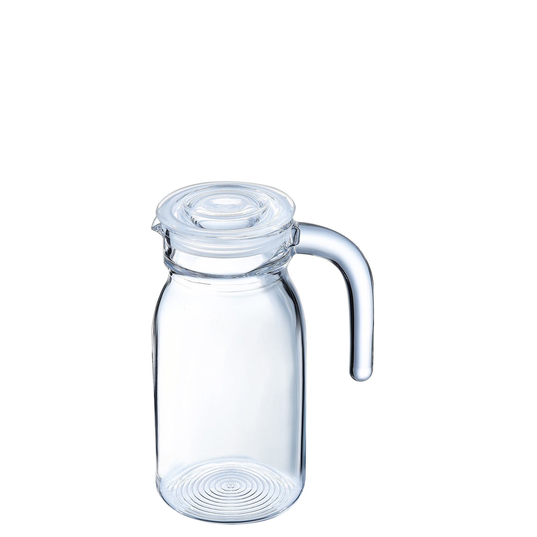 Kühlschrankkrug Spring m. Glasdeckel 75 cl, I: 750 ml, H: 195 mm, D: 135 x 90 mm
