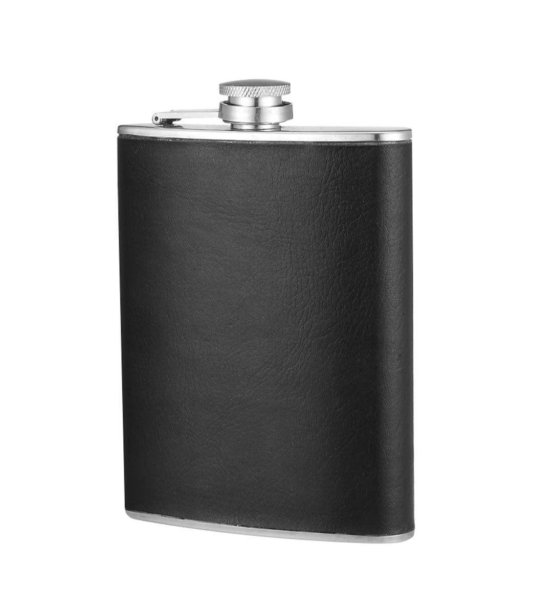 Flachmann, Leder, 200 ml, 3 x 12 x 26,5 cm