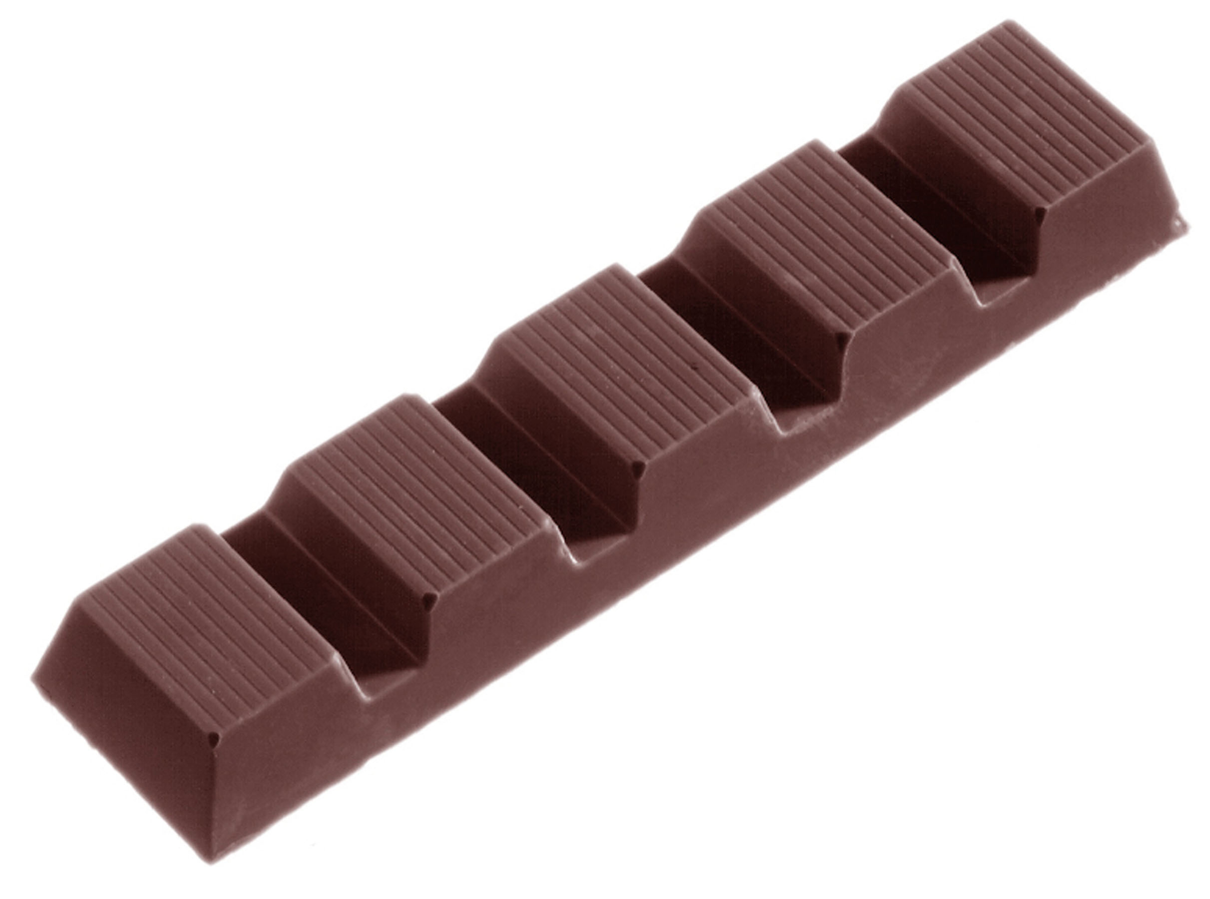 Schokoladen- Form, 275 x 135 mm, 1 x 7 Stück 128 x 29 x 14 mm