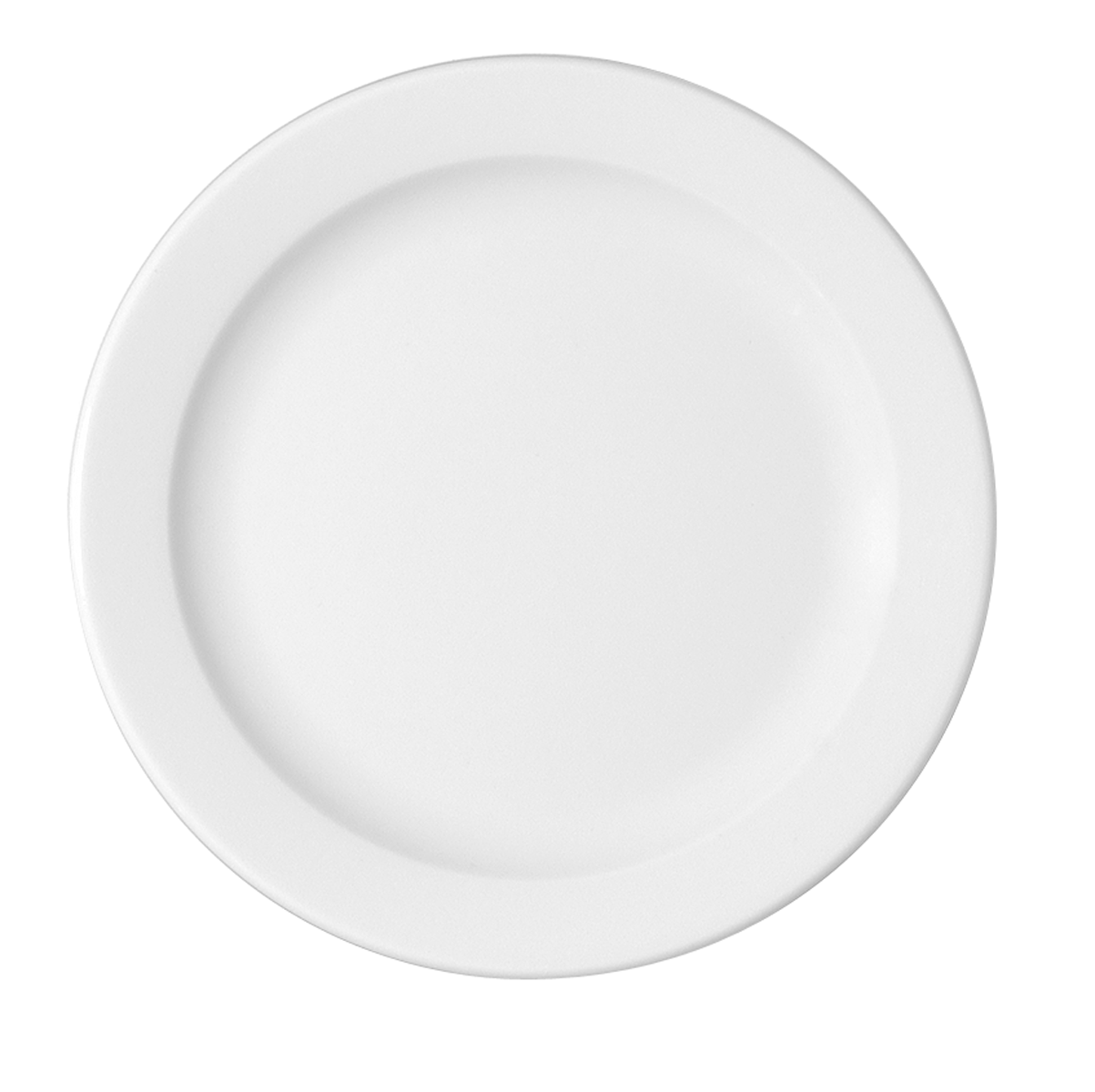 Bauscher, B1100 - Teller flach Fahne, weiss, uni, 25 cm