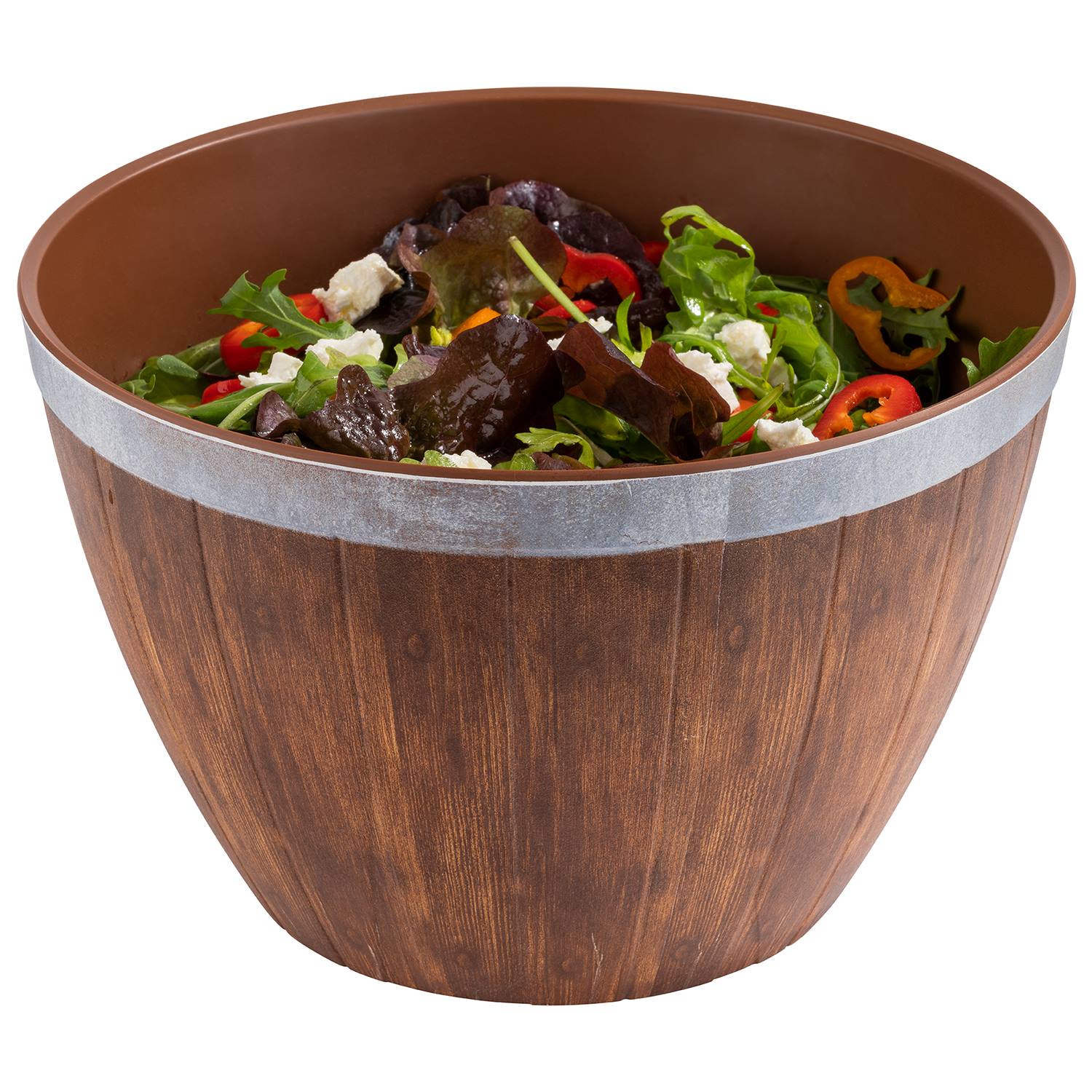 Fass, 2-teiliges Set, D: 26 cm, H: 16 cm, I: 4,5 ltr.