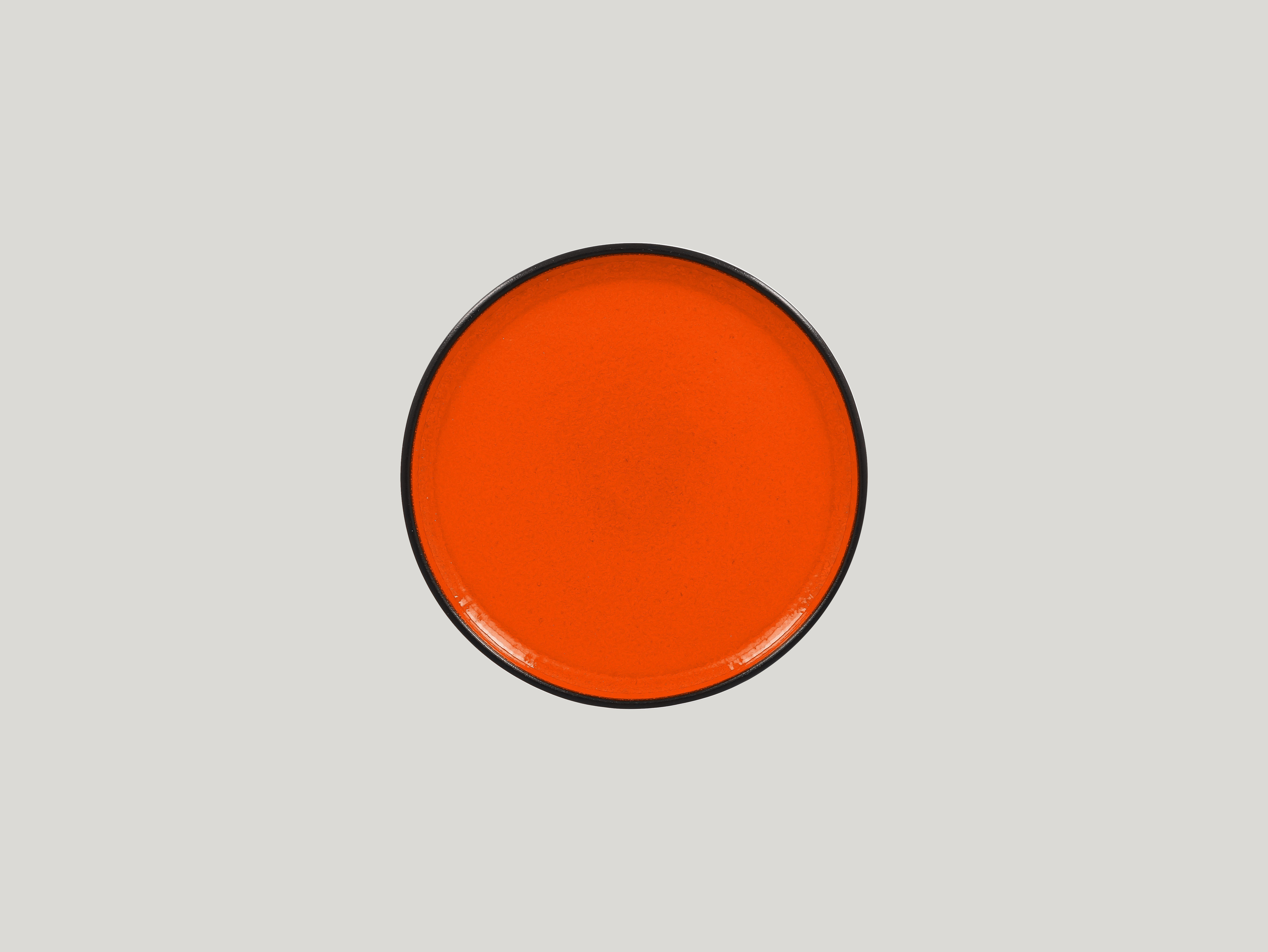 RAK, Fire : Orange - Teller flach, senkrechter Rand, 19,8 x 2,4 cm