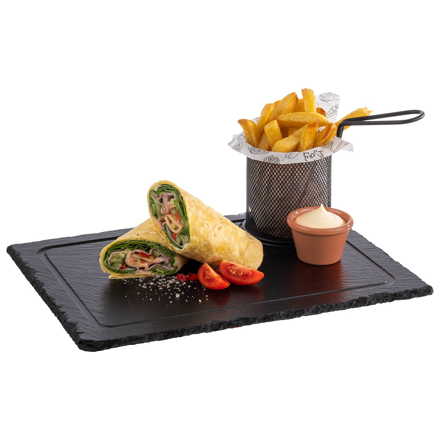 Naturschieferplatte, Materialstärke ca. 6 - 9 mm, 33 x 24 x 6,9 cm