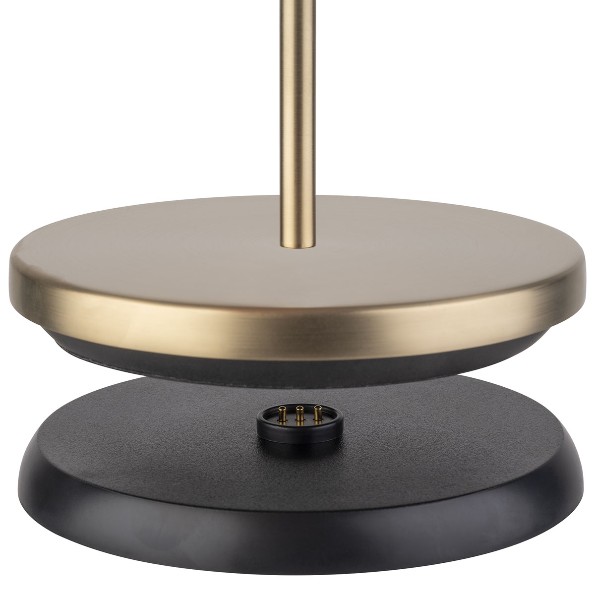 Tischleuchte JOSEF, Metall, Farbe: champagner, 1x LED 3,2 W / 270 lm, dimmbar in 3 Stufen, D: 11 cm, H: 30 cm