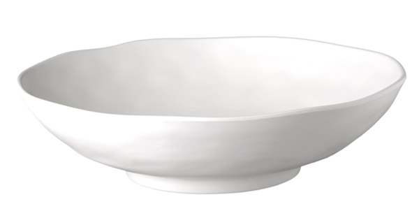 Schale ZEN D: 31 cm, H: 8,5 cm, Melamin, schwarz, Steinoptik