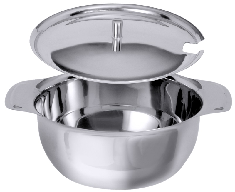 Suppenterrine, Edelstahl, I: 1 ltr., D: 15 cm, H: 7,5 cm